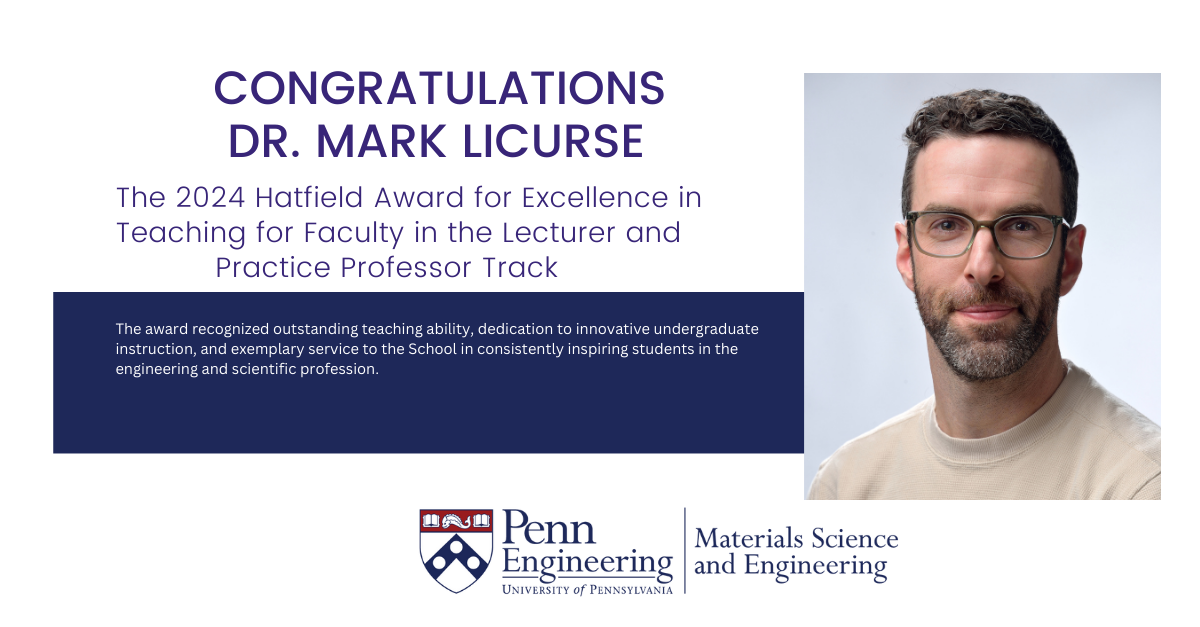Hatfield Award for Excellence in Teaching for Faculty in the Lecturer/Practice Professor Track