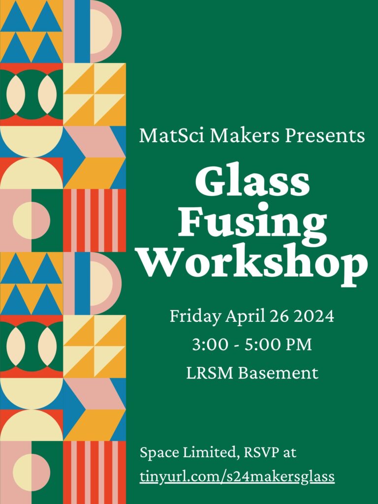 Poster for glass-fusing workshop 