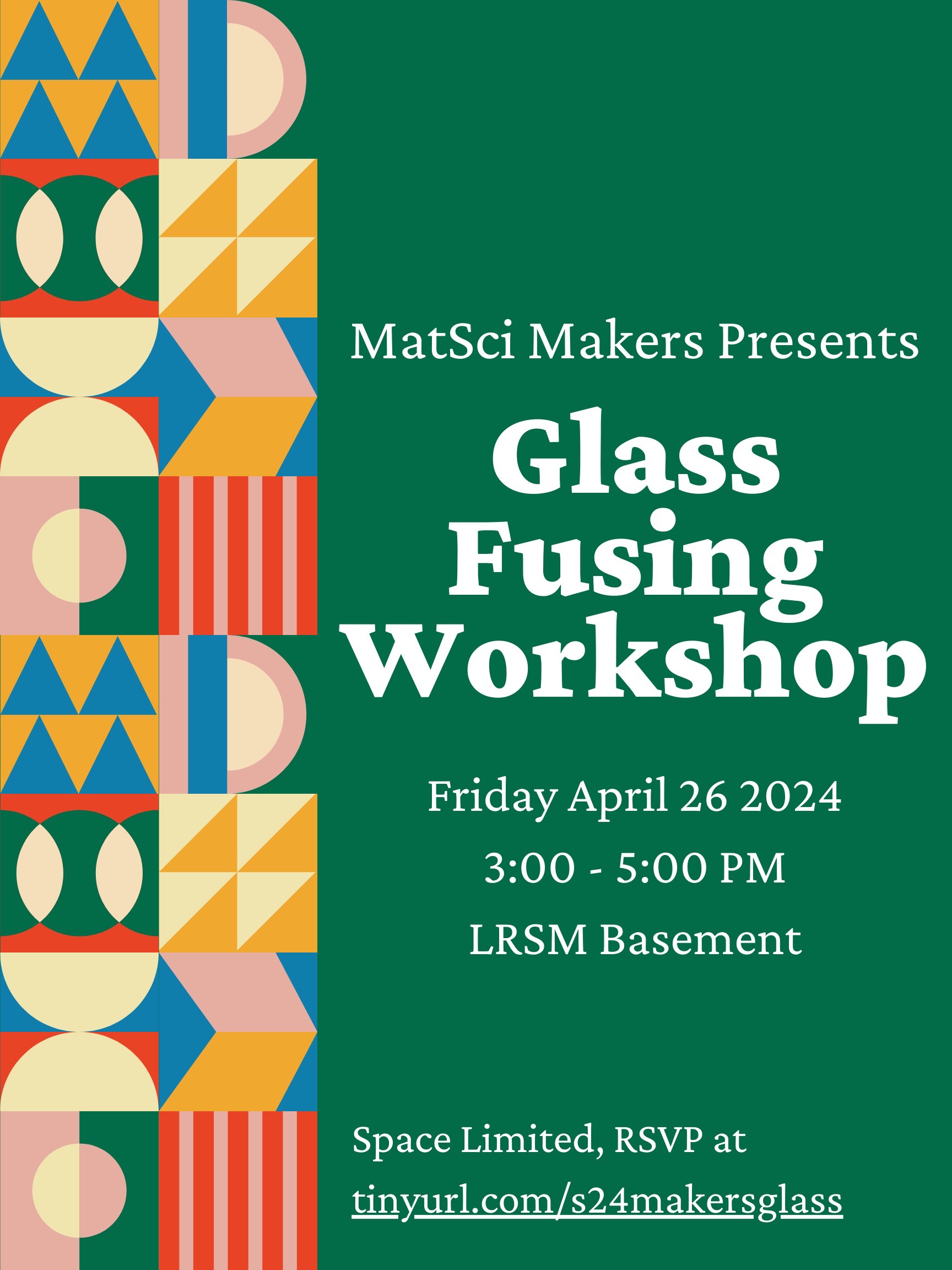 MSE MatSci Makers – Glass Fusing Workshop