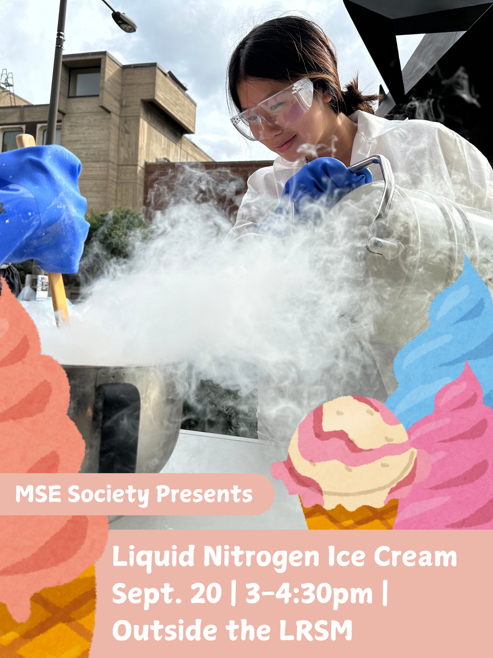 Liquid Nitrogen Ice Cream Event