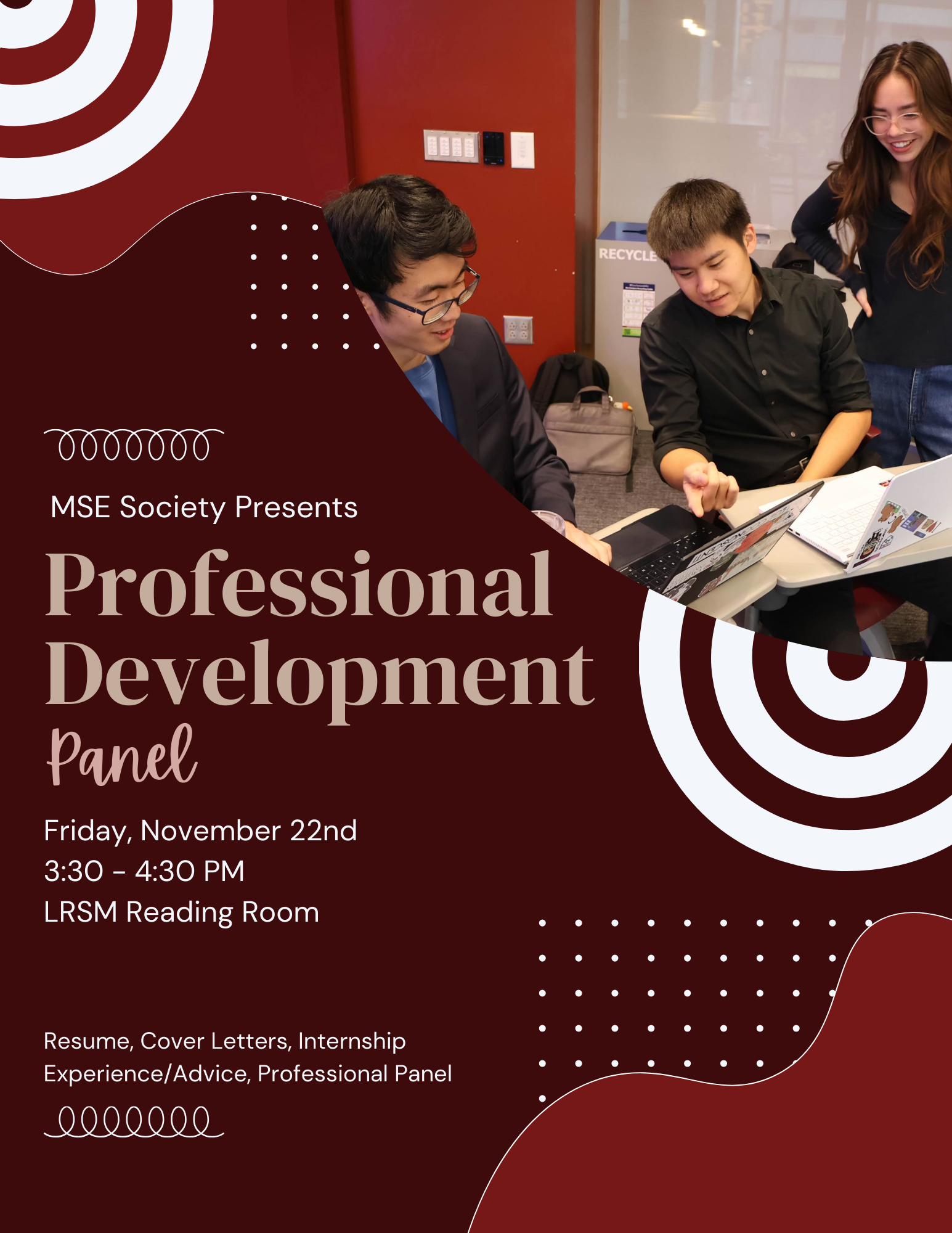 Professional Development Panel – Hosted by MSE Society