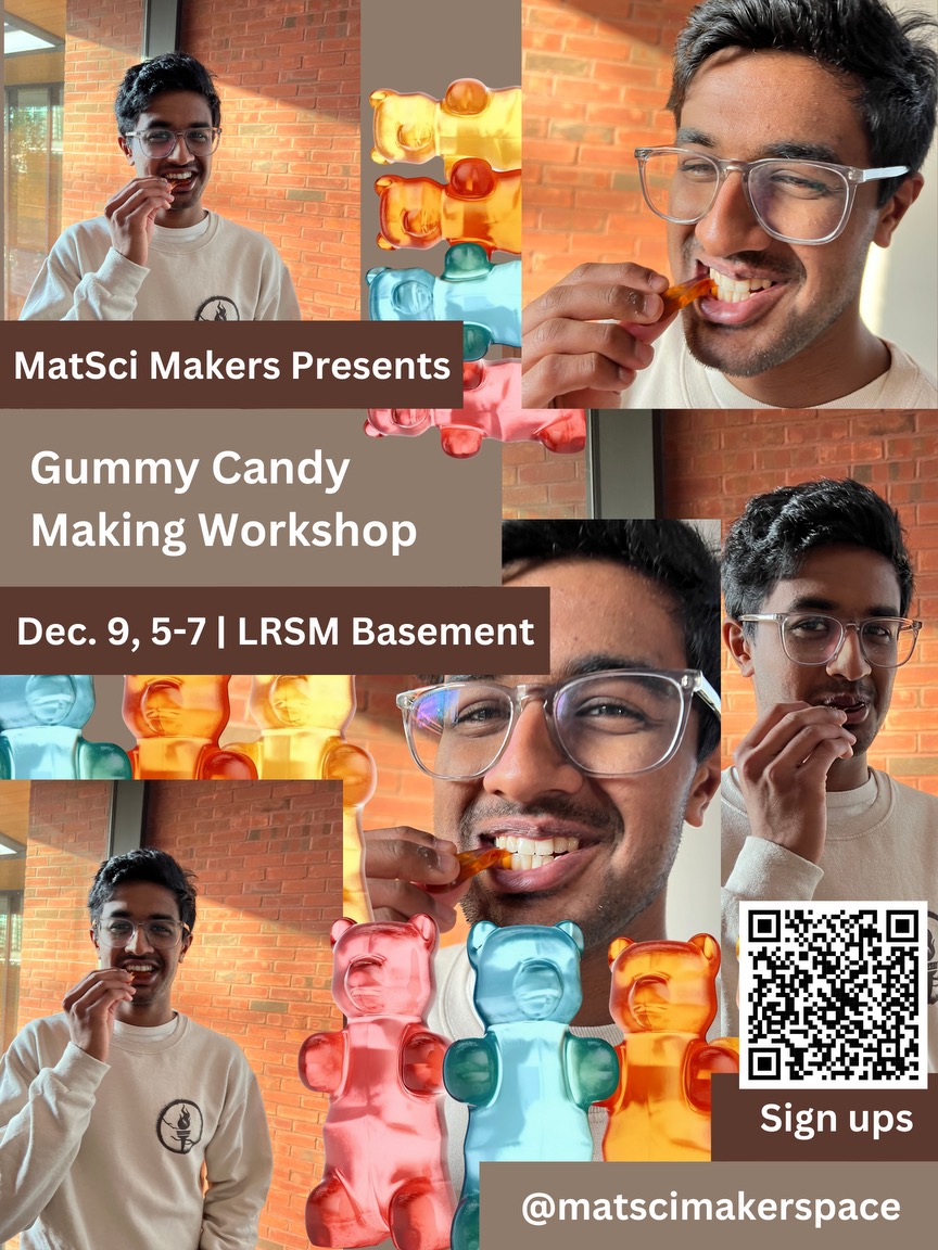 MSE Matsci Makers presents Gummy Candy Making Workshop