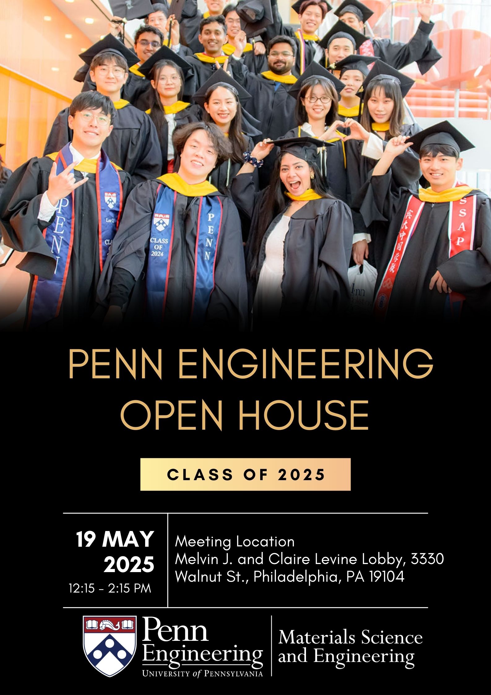 Poster display for Penn Engineering Open House (all graduates and their guests)